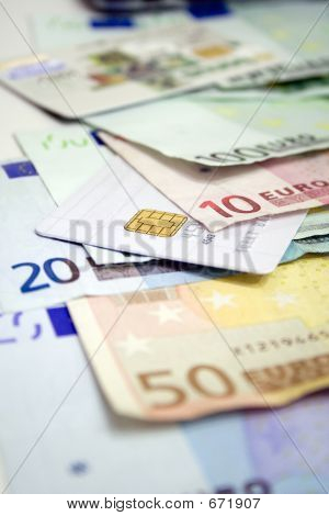 Euro Bills & Credit Card 2