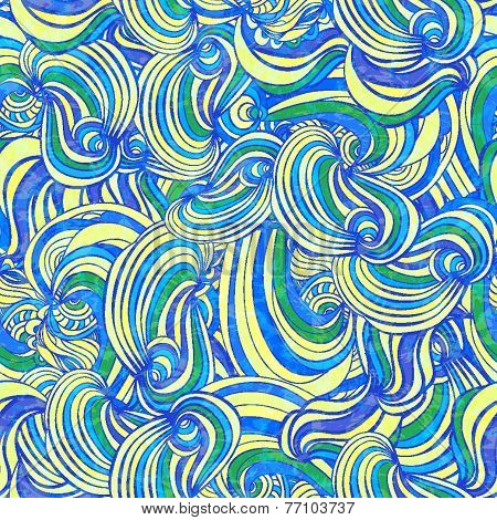 Seamless waves pattern