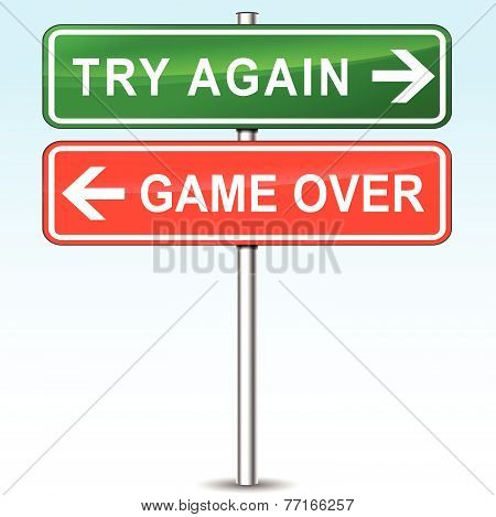 Try Again Or Game Over