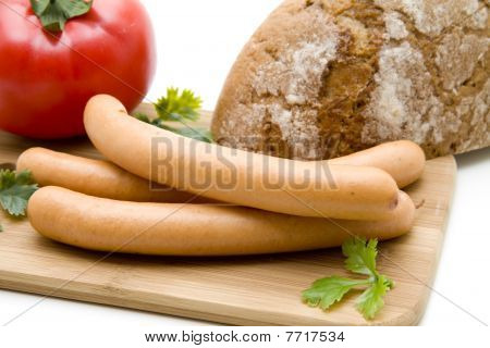 Salsicha com pão