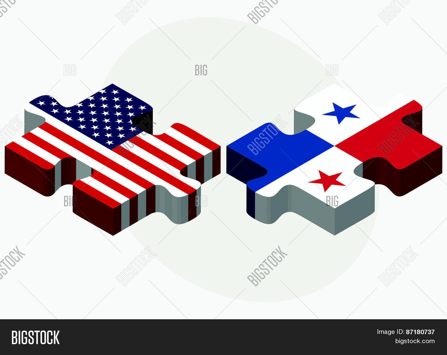 Usa Panama Flags Vector & Photo (Free Trial) Bigstock