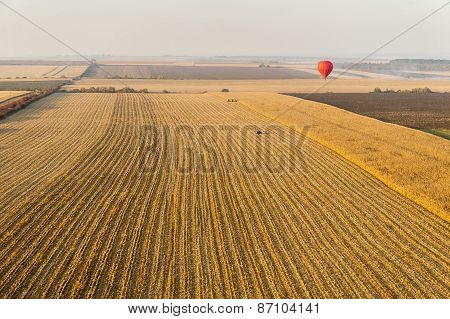 Landscape With Hot Air Balloons