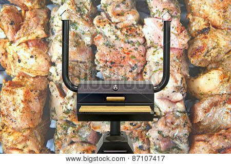 Multifunctional Cooking Oven, Kebab.