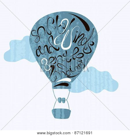 Hand drawn vector typography poster