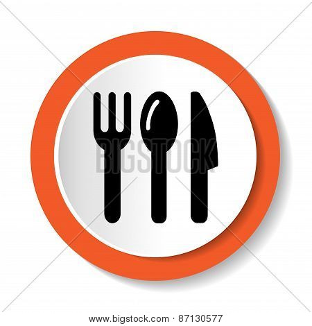 Fork, Knife And Spoon Vector Icon