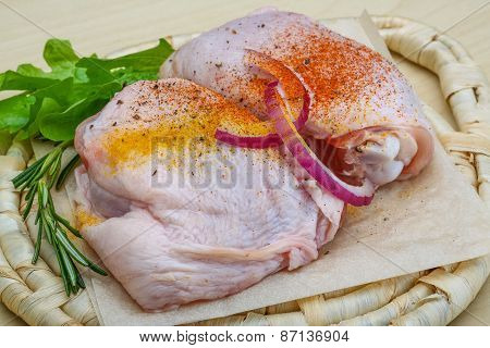 Raw Chicken Thights