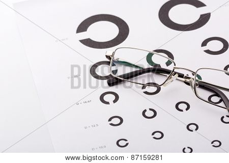 Eye examination chart