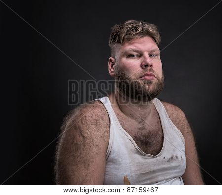 Portrait of pensive man