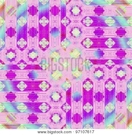 Seamless pattern purple blue