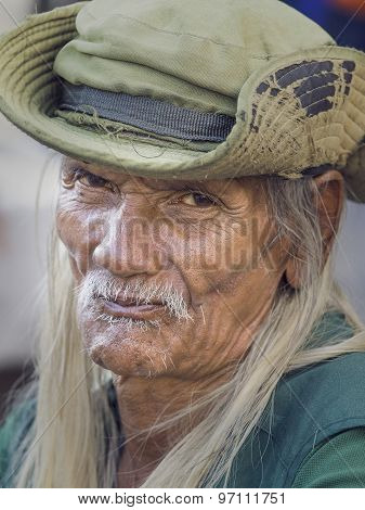 Old Local Man In Bangkok, Thailand