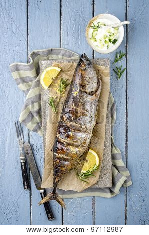 Barbecue Bonito on a Tray