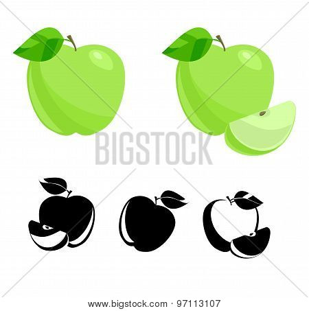 Apples. Vector