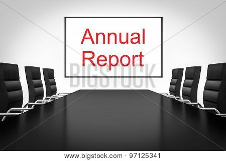 Conference Room With Large Whiteboard Annual Report
