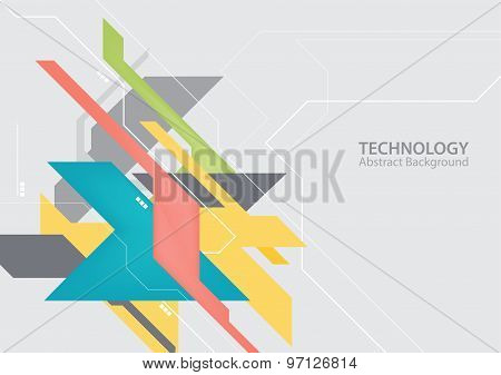 Abstract Hi-tech Digital Technology Background
