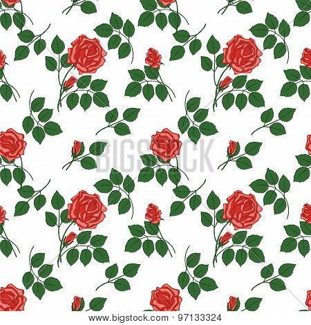 Pattern With Roses