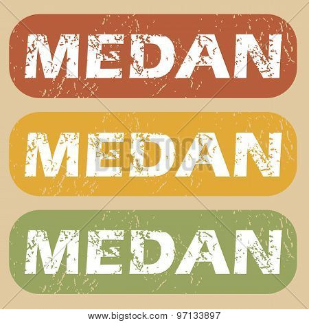 Vintage Medan stamp set