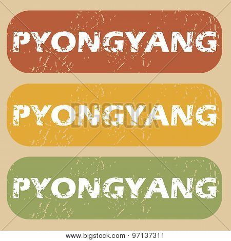 Vintage Pyongyang stamp set