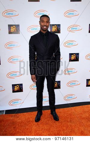 LOS ANGELES - JUN 6:  Michael B Jordan at the Lupus LA Orange Ball  at the Fox Studios on June 6, 2015 in Century City, CA