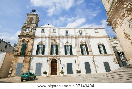 Torre Dell'orologio In Martina Franca, Italy