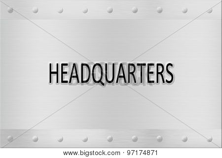 Headquartes Signboard