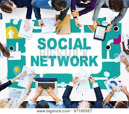 Social Network Internet Online Society Connecting Social Media Concept