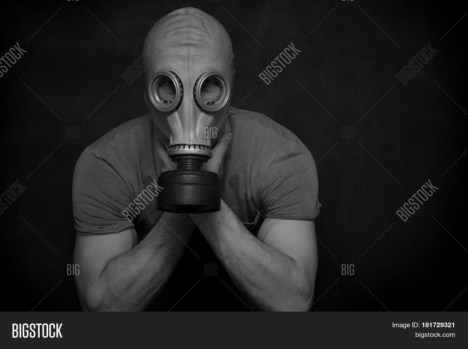 Man Gas Mask On Black Image & Photo (Free Trial) Bigstock