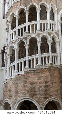 Palace With Spiral Staircase Called Contarini Del Bovolo Venice
