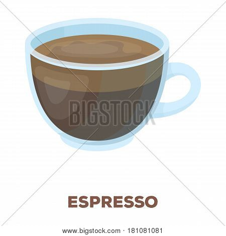 Espresso coffee.Different types of coffee single icon in cartoon style vector symbol stock illustration .
