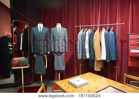 HONG KONG - CIRCA NOVEMBER, 2016: Dolce & Gabbana store at the Elements shopping mall. Dolce & Gabbana is a luxury Italian fashion house.