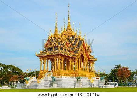 Barom Mangalanusarani Pavillian In The Area Of Ananta Samakhom Throne Hall In Royal Dusit Palace In