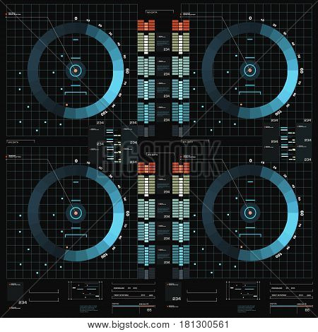 Futuristic Virtual Graphic Touch User Interface