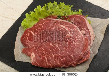 Raw Beef Schnitzel