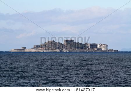 Gunkan Jima (battleship Island) In Nagasaki, Japan