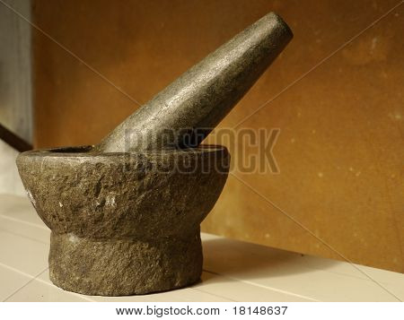 Mortero de piedra