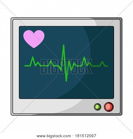 Medical monitor.Medicine single icon in cartoon style vector symbol stock illustration .