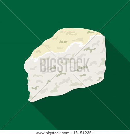 Roguefort.Different kinds of cheese single icon in black style vector symbol stock illustration .
