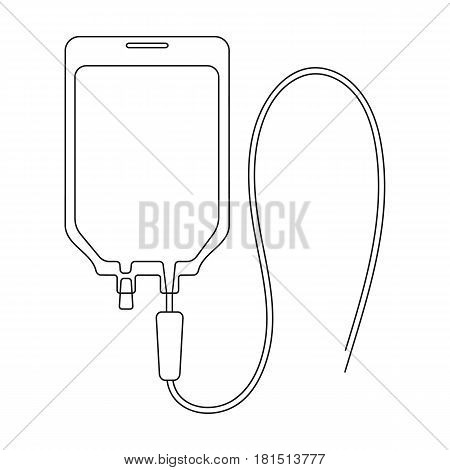 Medicine package.Medicine single icon in black style vector symbol stock illustration .