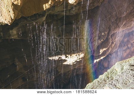 Chongqing China Three Natural Bridges,Wulong ancient natural bridge Scenic Area, Wulong National Park famous valley in china