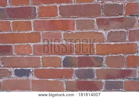 Wall from old brown bricks, a background.