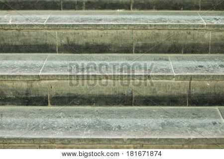 Background of stairs from granite in gray tones