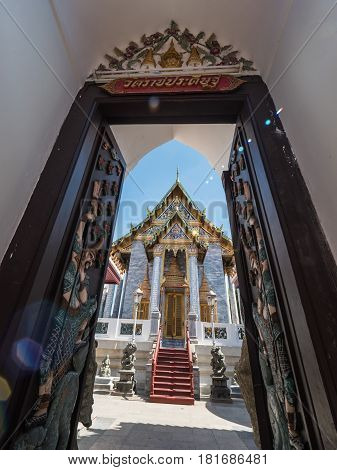 Ancient Buddhist temple in Thailand, Wat Ratchapradit