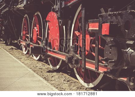 Details Of Polish Steam Locomotive.