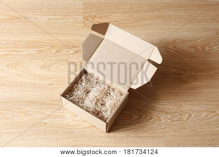 Opened Cardboard Gift Box