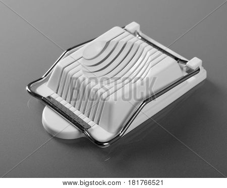Kitchen accessories Egg slicer on gray background