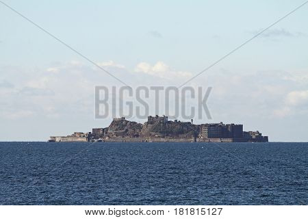 Gunkan Jima (battleship Island) In Nagasaki, Japan
