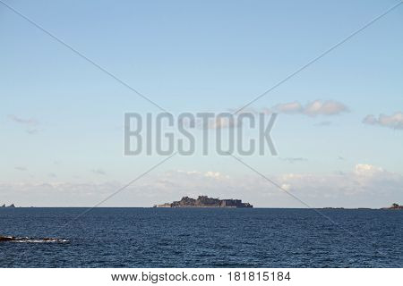 Gunkan Jima (battleship Island) In Nagasaki, Japan