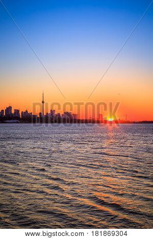 Sunrise at Sheldon Lookout Toronto, Ontario, Canada
