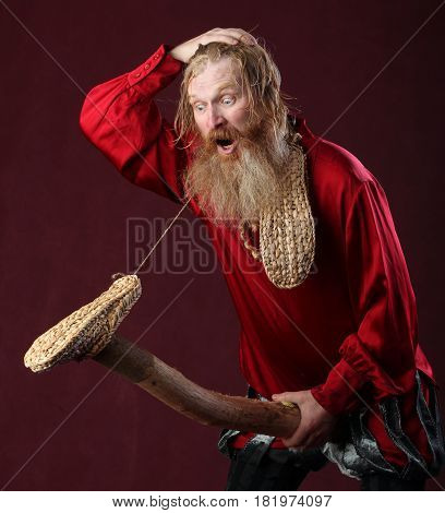 A Man In A Red Shirt