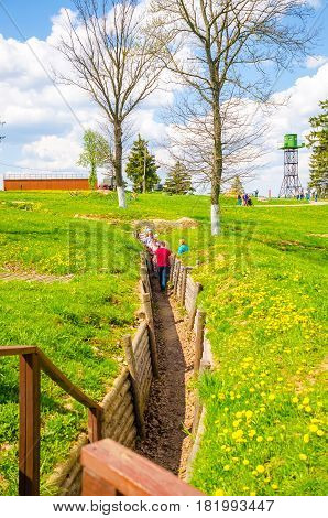 BELARUS MINSK - MAY 07/2016: In the historical and cultural center 