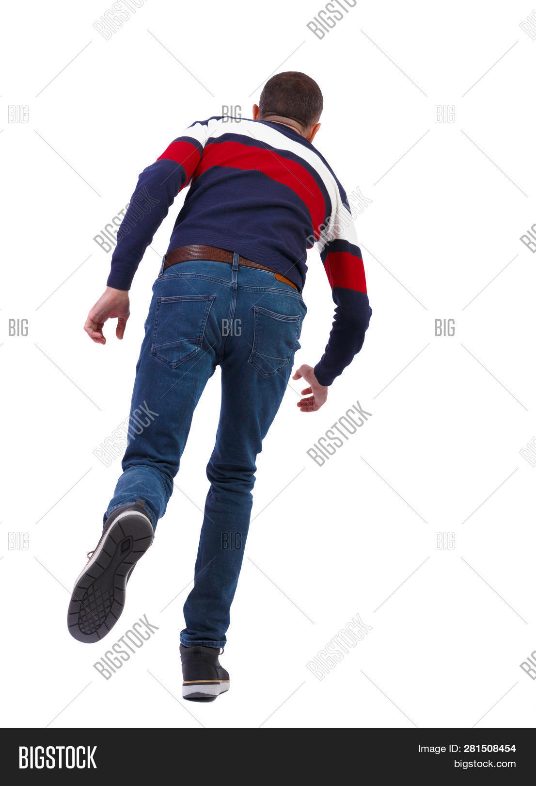 Back View Running Man Image & Photo (Free Trial) | Bigstock
